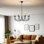 Opviq Candelabro de Metal Antigüedad y Negro de 65-85 cm